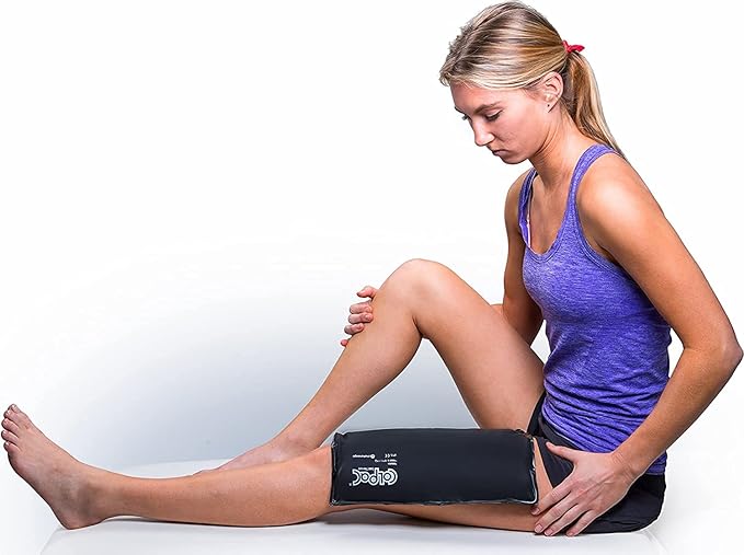 Chattanooga ColPac - Reusable Gel Ice Pack - Black Polyurethane - Standard - 10 in x 13.5 in - Cold Therapy - Knee, Arm, Elbow, Shoulder, Back - Aches, Swelling, Bruises, Sprains, Inflammation