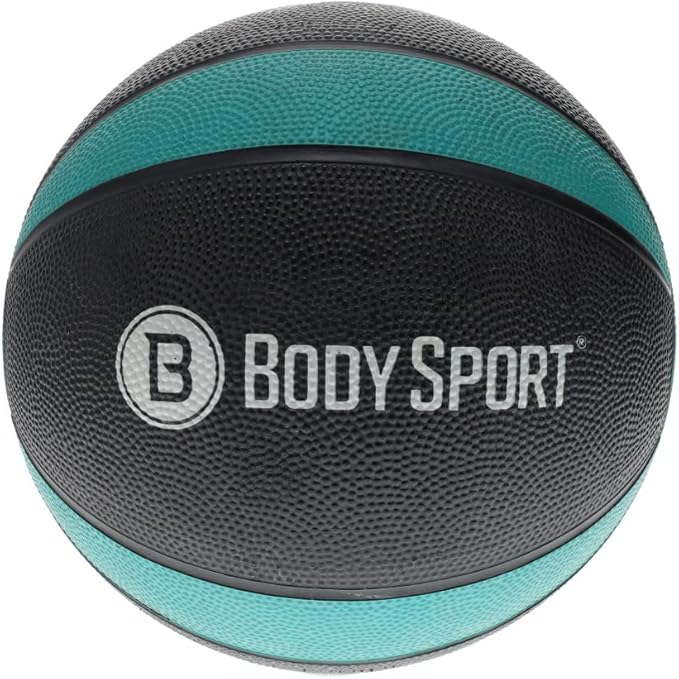 Body Sport Medicine Ball – Weighted Exercise Ball – at-Home Gym Equipment – Fitness Workout Ball – Cardio & Torso Strength Training