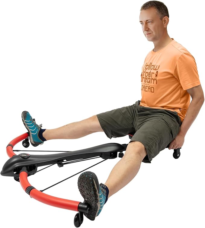 Abdominal Trainer Machine, 4-in-1 Multi-functional Rowing Machine Ab Workout Machine Core & Abdominal Trainers Adjustable Dragonfly Machine Strength Training Full Body Workout