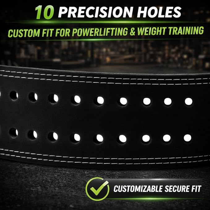 Harcos 13mm Premium Full Grain Leather Lever Weight Lifting Belt for Men & Women – Premium Gym Belt for Powerlifting, Squats, Deadlifts – Heavy Duty Lever Buckle – Weightlifting Belt for Gym Training & Bodybuilding