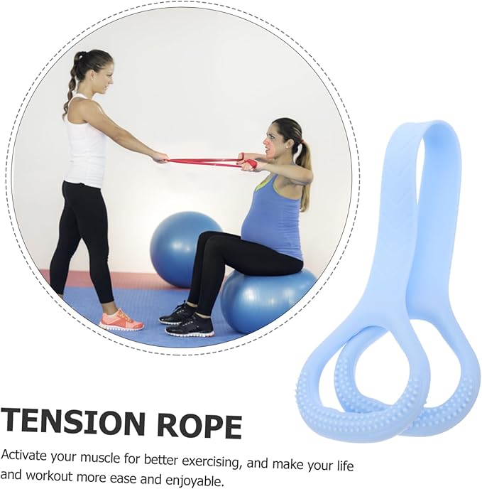 POPETPOP Figure Tensioner Exercise Band Resistance Band Gym Pull up Bands Pilates Bands Yoga Stretch Bands