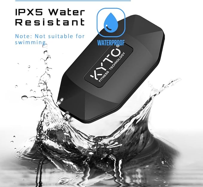 KYTO Heart Rate Monitor Chest Strap - ANT+ & Dual Bluetooth 4.0 HR Sensor, IP67 Water-Resistant, Compatible with Peloton, Zwift, Garmin, Precise HR Tracker for Running & Cycling