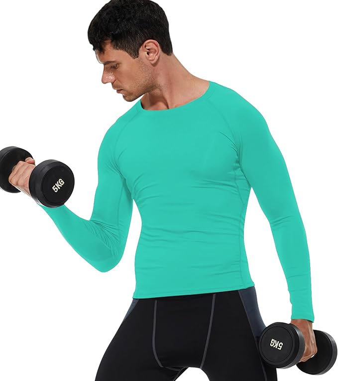 SPVISE 1 or 3 Pack Men's Compression Shirts Long Sleeve Workout Gym T-Shirt Running Top Cool Dry Sports Baselayer Undershirts
