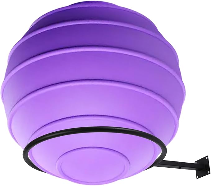 Black Yoga Ball Holder, Exercise Ball Storage Ball Holder Wall Mount Stability Ball Holder for Home and Yoga Studios or Commercial Gyms,Acts as a Yoga Ball Holder. Set of 1