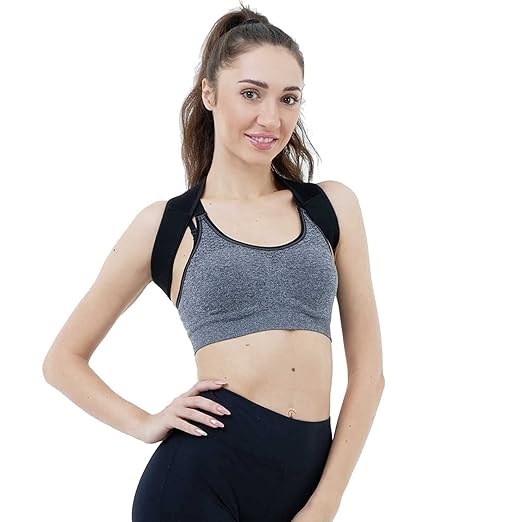 Posture Corrector for Women and Men,Adjustable Upper Back Brace, Breathable Back Support straightener, Providing Pain Relief from Lumbar, Neck, Shoulder, and Clavicle, Back. (2)