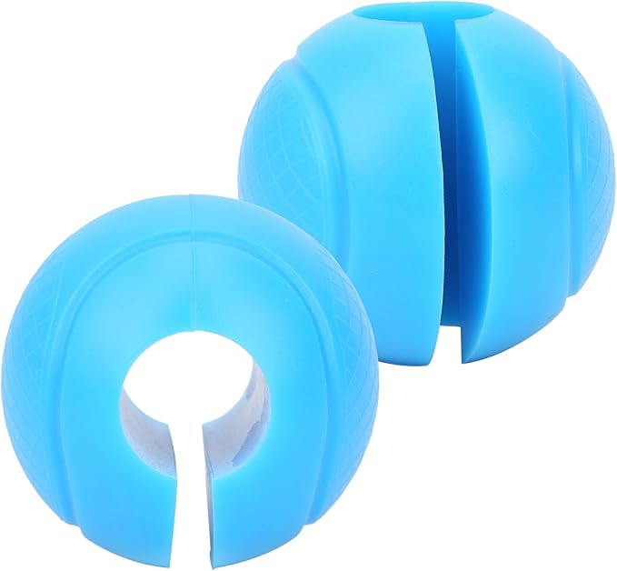 2 Pcs Fat Barbell Grips Round Thick Silicone Dumbbell Adapter Balls Barbell Grip Hand Wrap Ball for Gym Training