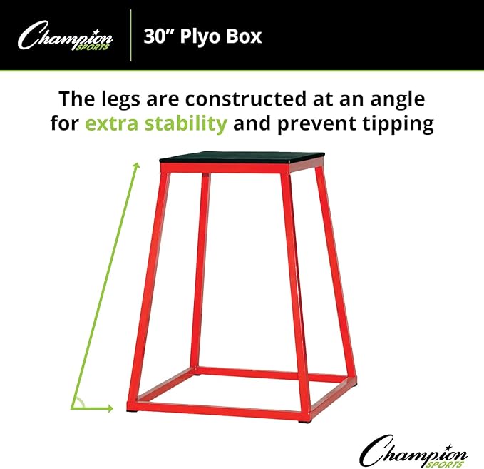 Champion Sports Welded Steel Plyo Box - 30"H