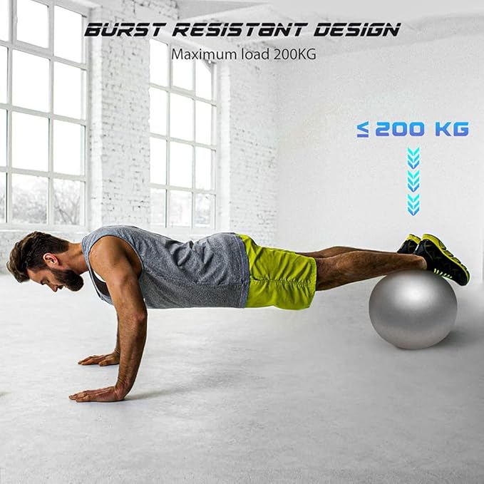 9 Inch Exercise Pilates Ball Mini Exercise Barre Ball for Yoga,Stability Exercise Training Gym Anti Burst and Slip Resistant Balls Physical Therapy Improves Balance, Core Strength
