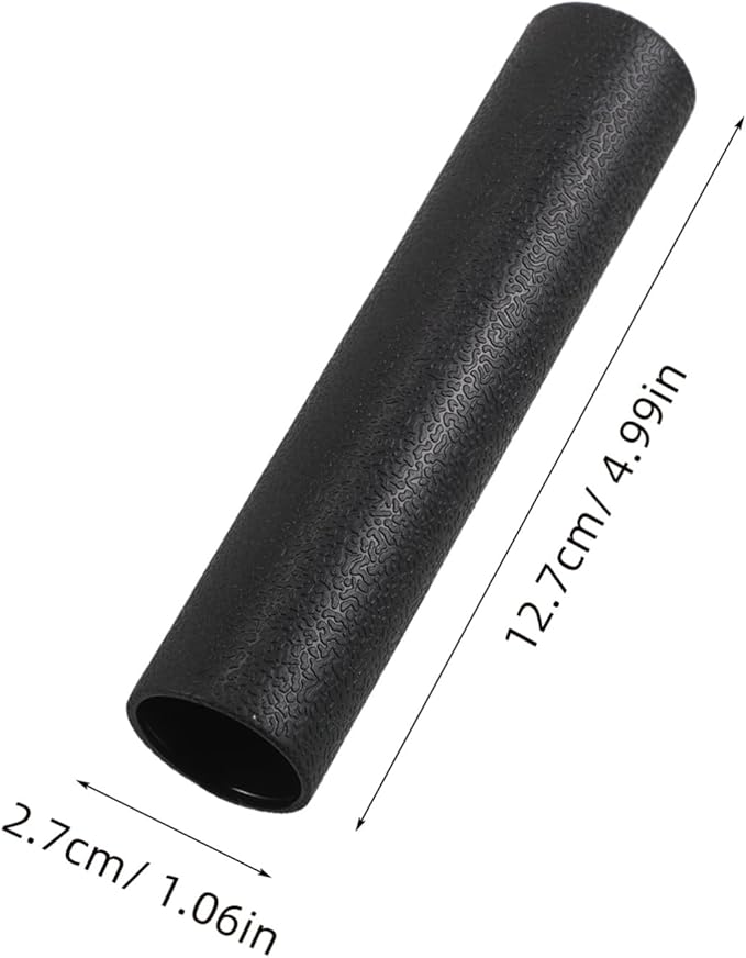 Kisangel 4Pcs Gym Workout Grip Covers Non Slip Hard Rubber Handle Sleeves for Dumbbells Barbell Equipment Ergonomic Design for Comfortable Exercise Durable Grip Tubing
