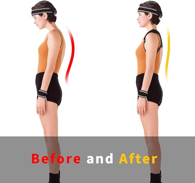 Posture Corrector for Kids,Adjustable Invisible Back Corrector Brace Upper Back Posture Brace for for Women Men Spinal Support to Improve Slouch (Adult Plus)