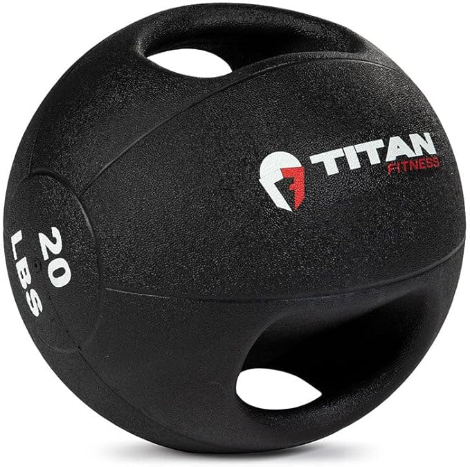 Titan Fitness Dual Grip Medicine Ball