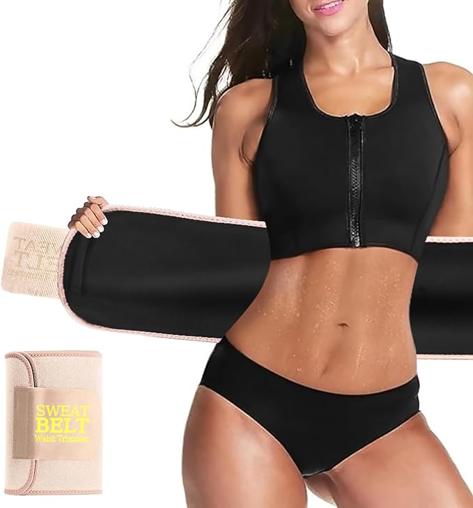 AMZBOSS Waist Trainer for Women Lower Belly Fat, Waist Sweat Band for Women, Belly Band Sweat Belt, Stomach Wrap, Body Shaper
