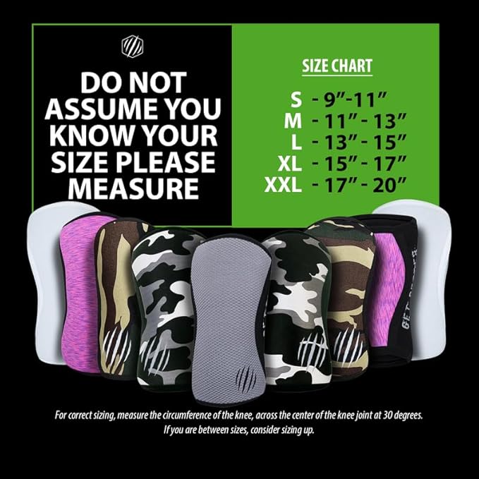 Bear KompleX Knee Sleeves for Men & Women - 5mm/7mm Compression & Heat Retention Neoprene Compression Knee Brace for Weightlifting, Squats & Powerlifting