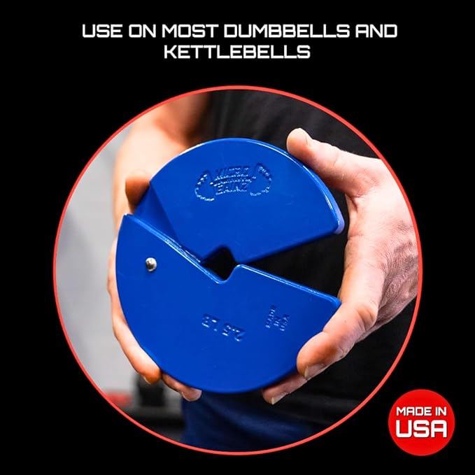 Micro Gainz Dumbbell Fractional 2.5 lb Weight Plate, Ideal for Micro Loading, (Choose Color) 2 Piece Fractional Weight Plates, Designed for Dumbbell Training, Made In USA