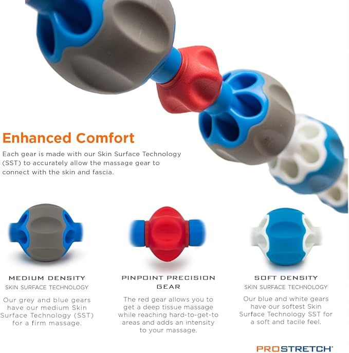 ProStretch Pro Roller Massage Stick, Soothing Deep Tissue Recovery for Muscle Soreness, Physical Therapy, and Myofascial Release