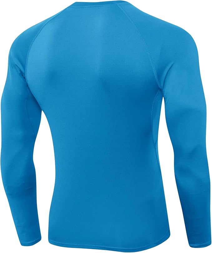 SPVISE 1 or 3 Pack Men's Compression Shirts Long Sleeve Workout Gym T-Shirt Running Top Cool Dry Sports Baselayer Undershirts
