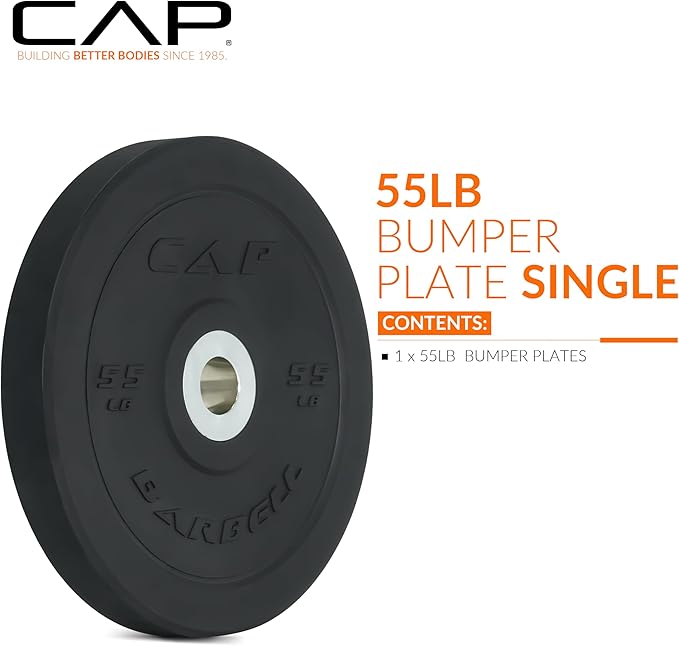 CAP Barbell Rubber Olympic Bumper Plate | Multiple Options/Colors