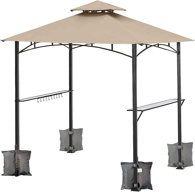 Ontheway Sand Bags for Canopy Tent, Heavy Duty Weights Sandbags, 4pcs-Pack (Grey)