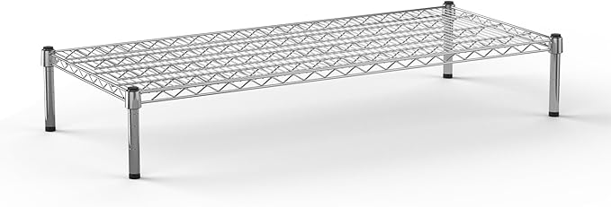 21''W x 42''L x 8''H Chrome Plated Wire Dunnage Rack | Off The Floor Storage