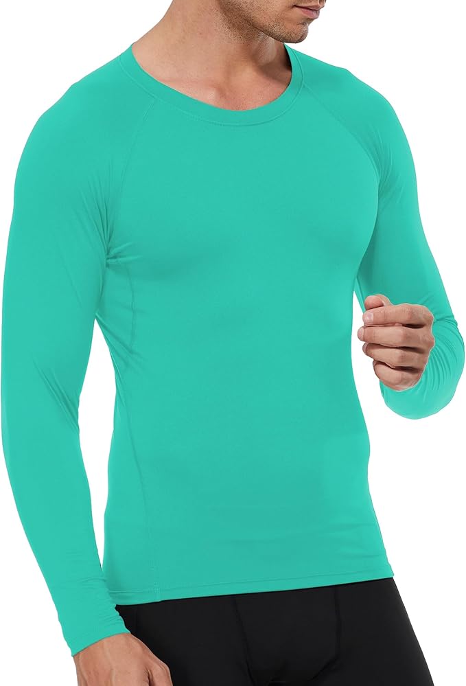 SPVISE 1 or 3 Pack Men's Compression Shirts Long Sleeve Workout Gym T-Shirt Running Top Cool Dry Sports Baselayer Undershirts