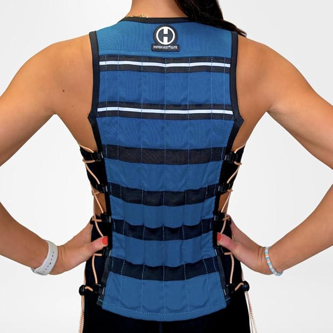 Hyperwear HyperVest ELITE Adjustable Weighted Vest for Women and Men — Thin Steel Weights, Stretch CORDURA Fabric — Weight Vest for Walking, Running, Strength Training