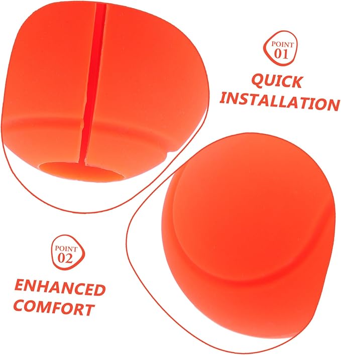 1pc Silicone Barbell Grips for Weightlifting Slip Dumbbell Handle Covers for Secure Handling Enhanced Comfort and Shock-Absorbing Wrist Protection Home Gyms and Fitness Training