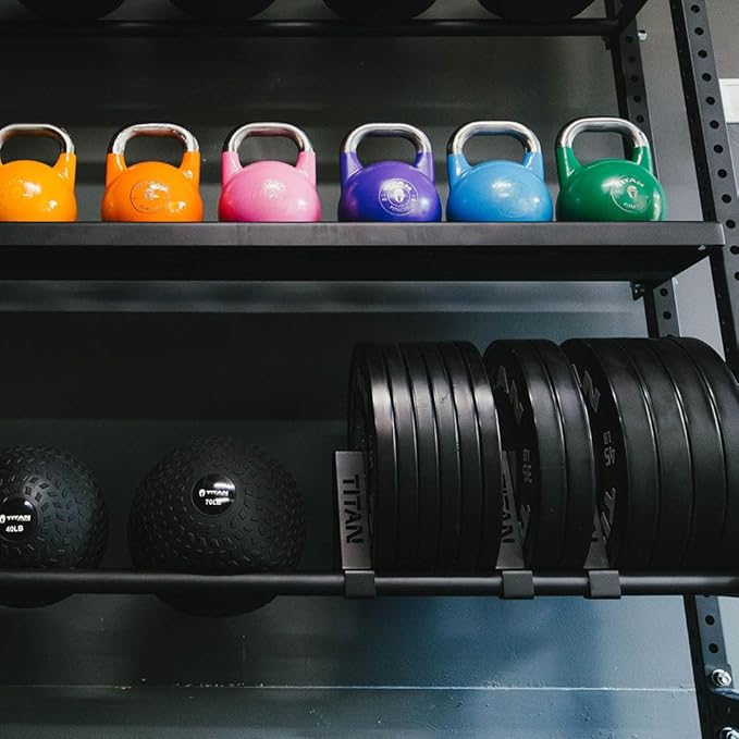 Titan Fitness Elite Series Mass Storage System for Bumper Plate Medicine Ball Storage