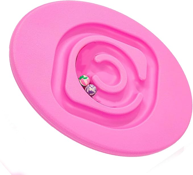 shenruifa Maze Balance Board, Conduct Perception Training Snail Balance Board Enhance Coordination Abilities Balancing Games for Indoor Play (Pink)