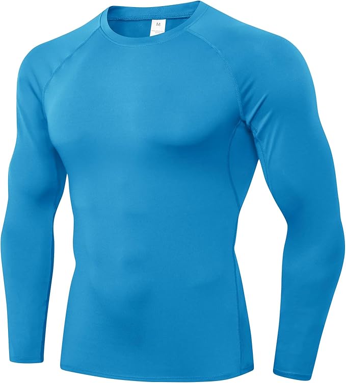 SPVISE 1 or 3 Pack Men's Compression Shirts Long Sleeve Workout Gym T-Shirt Running Top Cool Dry Sports Baselayer Undershirts