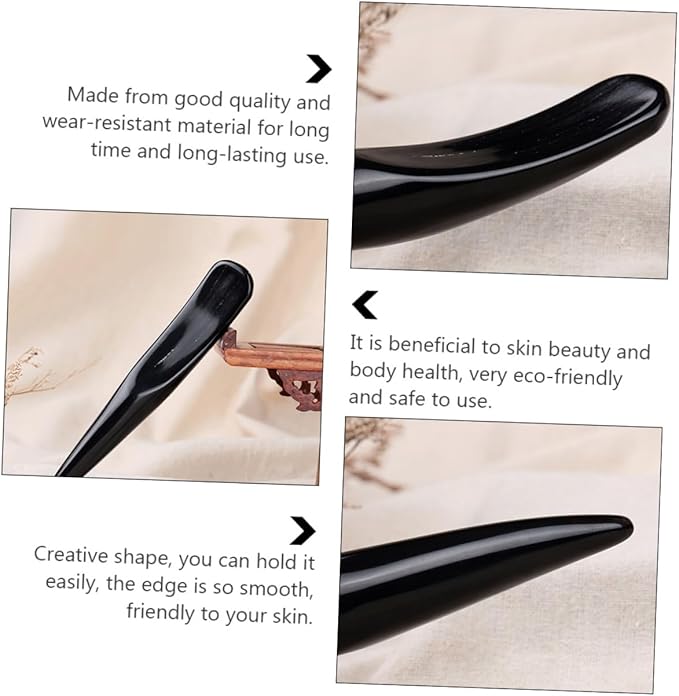 Lightweight Horn Massage Stick Guasha Tool for Body Scraping Acupuncture Relaxation