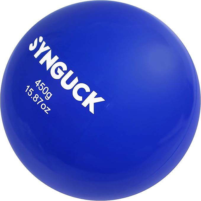 SYNGUCK 4/6 Pack Weighted Plyo Balls Set for Baseball & Softball Training - Improve Power, Pitching, Hitting - Perfect for Yoga, Fitness, Plyometrics - All Skill Levels