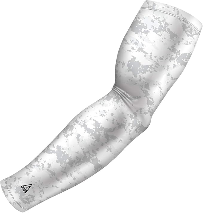 B-Driven Sports Pro Fit Compression Arm Sleeve - Arm Sleeve for Men Women & Youth - Basketball, Baseball, Football - Single