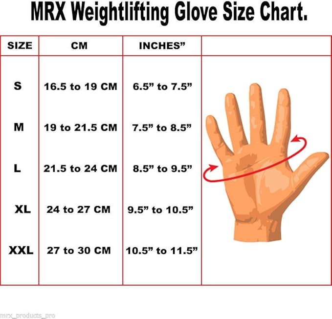 MRX Weight Lifting Pro Level Gloves with 18 Inches Long Wrist Strap Gym Workout Exercise & Fitness in