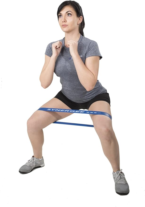 Synergee Exercise Fitness Resistance Band Mini Loop Bands that Perform Better When Working Out at Home or The Gym