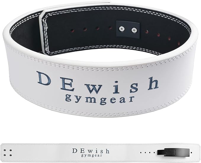 Weight Lifting Belt, 10mm Thick, 4-Inch Wide Heavy Duty Leather Lever Gym Belt, Ideal for Weightlifting, Squats, Deadlifts, Powerlifting, Cross Training and Weight Training