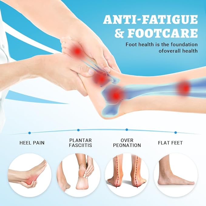 VALSOLE Plantar Fasciitis Insoles,210+ lbsHeavy Duty Support Pain Relief Orthotics,Insoles for Standing All Day,Work Boot Shoe Insole for Flat Feet,Orthotic Insoles for Men Women