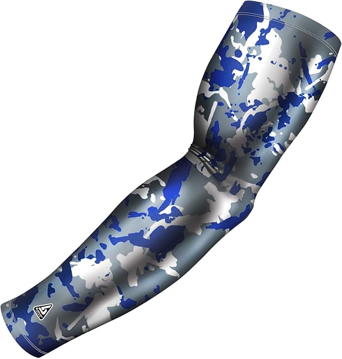 B-Driven Sports Pro Fit Compression Arm Sleeve - Arm Sleeve for Men Women & Youth - Basketball, Baseball, Football - Single