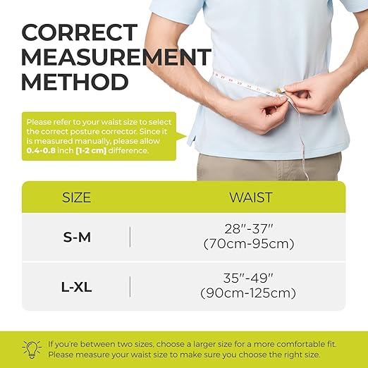 SHAPERKY Posture Corrector for Women and Men - Adjustable Upper Back Brace - Breathable Back Support straightener - Providing Pain Relief from Lumbar&Shoulder (L-XL)