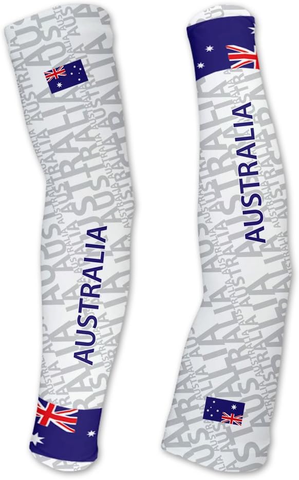 ScudoPro Australia Compression Arm Sleeves UV Protection Unisex - Walking - Cycling - Running - Golf - Baseball - Basketball