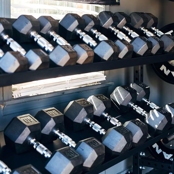 Titan Fitness Elite Series Mass Storage System for Dumbbell Kettlebell Slam Ball Storage, Core Unit, Bolt-On Adjustable Shelves, Home Gym Storage Rack for Workout Equipment