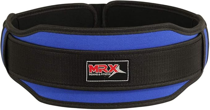 MRX Weight Lifting Belt with Double Back Support Gym Training 5" Wide Belts 11 Colors