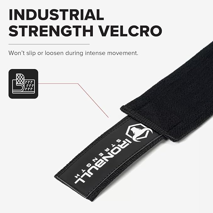 Knee Wraps for Weightlifting - 80" Elastic Knee Straps for Squats and Weight Lifting - Lifting Knee Wraps for Strength & Compression Wrap - Knee Support for Squatting, Powerlifting, Gym