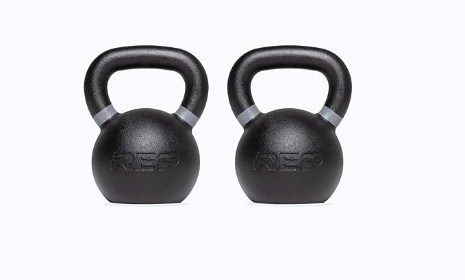REP Fitness Kettlebell Set and Singles, 4kg to 24kg, 9lb to 53lb Weight Range, Cast Iron, Strength Exercise Training, Home Gym, Power Workout Equipment, Free Weights, Dumbbell Alternative