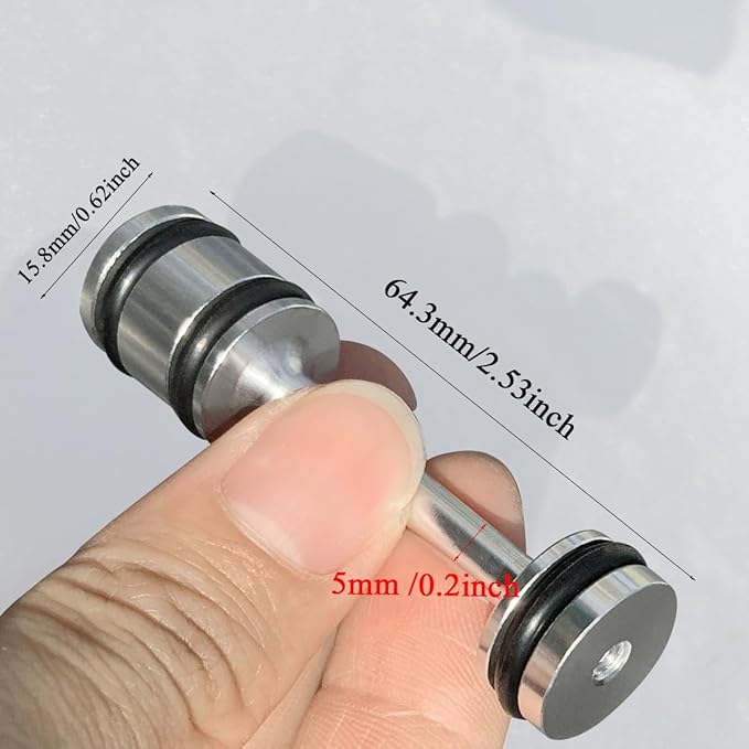 1Set Ls Barbell, Aluminum Oil Diverter ls Barbell Fits for Gen III & IV Engines LS1 LS2 LS3 LQ4 LQ9 LS6 L33 L92 L99 4.8L 5.3L 5.7L 6.0L 6.2L ls oil barbell 6061-T6 Aluminum Alloy Material