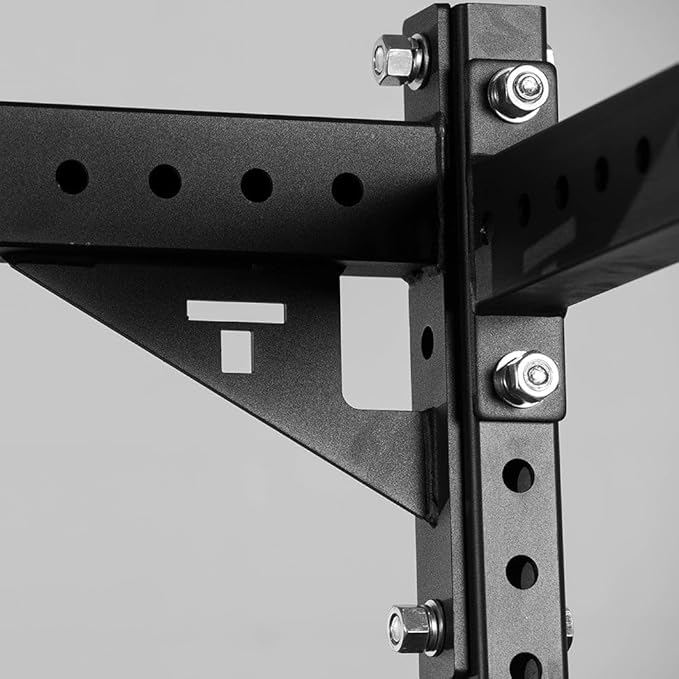 Titan Fitness T-3 Series 42" Crossmember with Gussets, 2" x 3" Stabilizer Bar Power Rack Connector, Laser Cut Holes for Accessory Attachment, Strength Training in Commercial, Home Gyms
