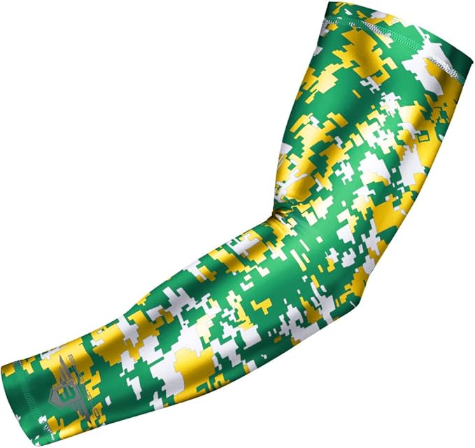 Bucwild Sports Compression Arm Sleeve - Youth & Adult Sizes - Baseball Football Basketball Sports (1 Arm Sleeve)