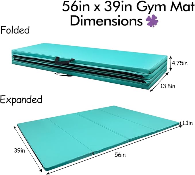 GLANT Gymnastics Bar for Kids with Rings Set, 7 Heights Adjustable Easy Folding Gymnastic Training Bar Kids Monkey Horizontal Bars - Max Load 300LBS