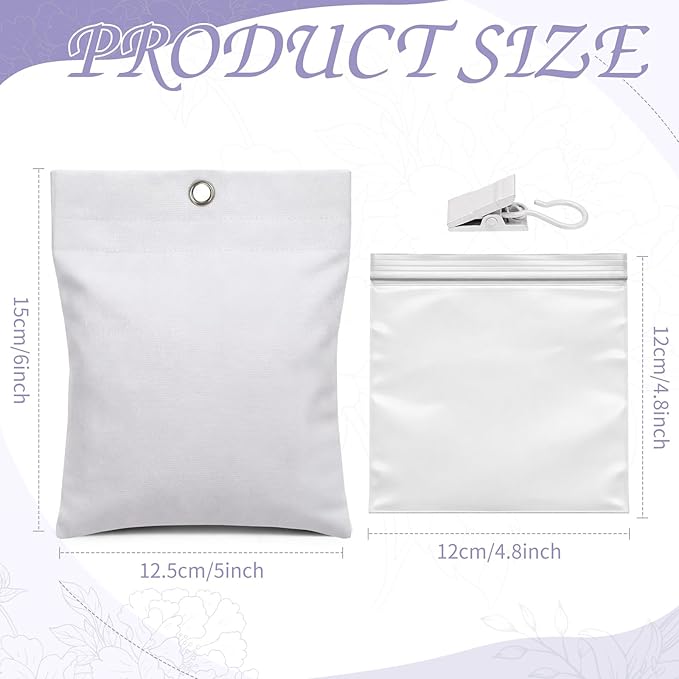 Relaxweex 6 Pack Curtain Weights, 16oz Outdoor Curtain Weighted Bag, Drapery Weighted Bottom Gazebo Weights Sandbag with Holder Clip for Drapes Cabana Gazebo Pergola Garden (Cold White)