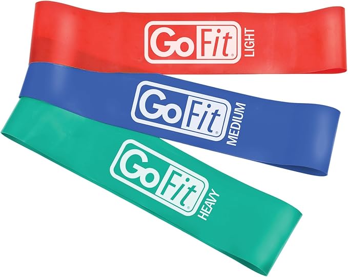 GoFit Power Loop Resistance Bands - Training Pack,Multicolored,OS,Petra