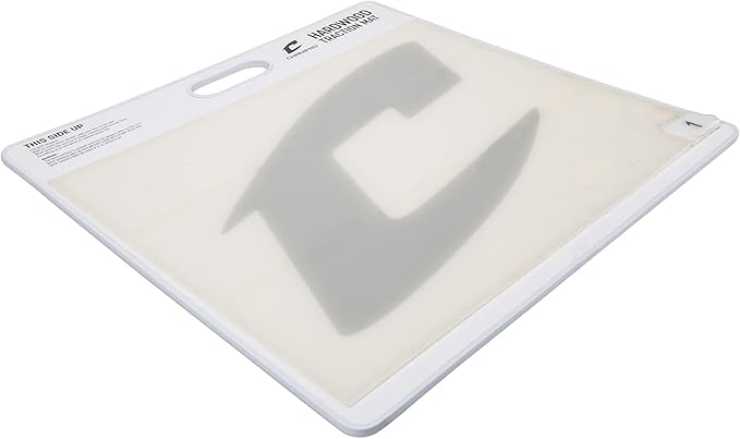 CHAMPRO Hardwood Floor Shoe Traction Mat for Basketball Court and Gym Floors, White